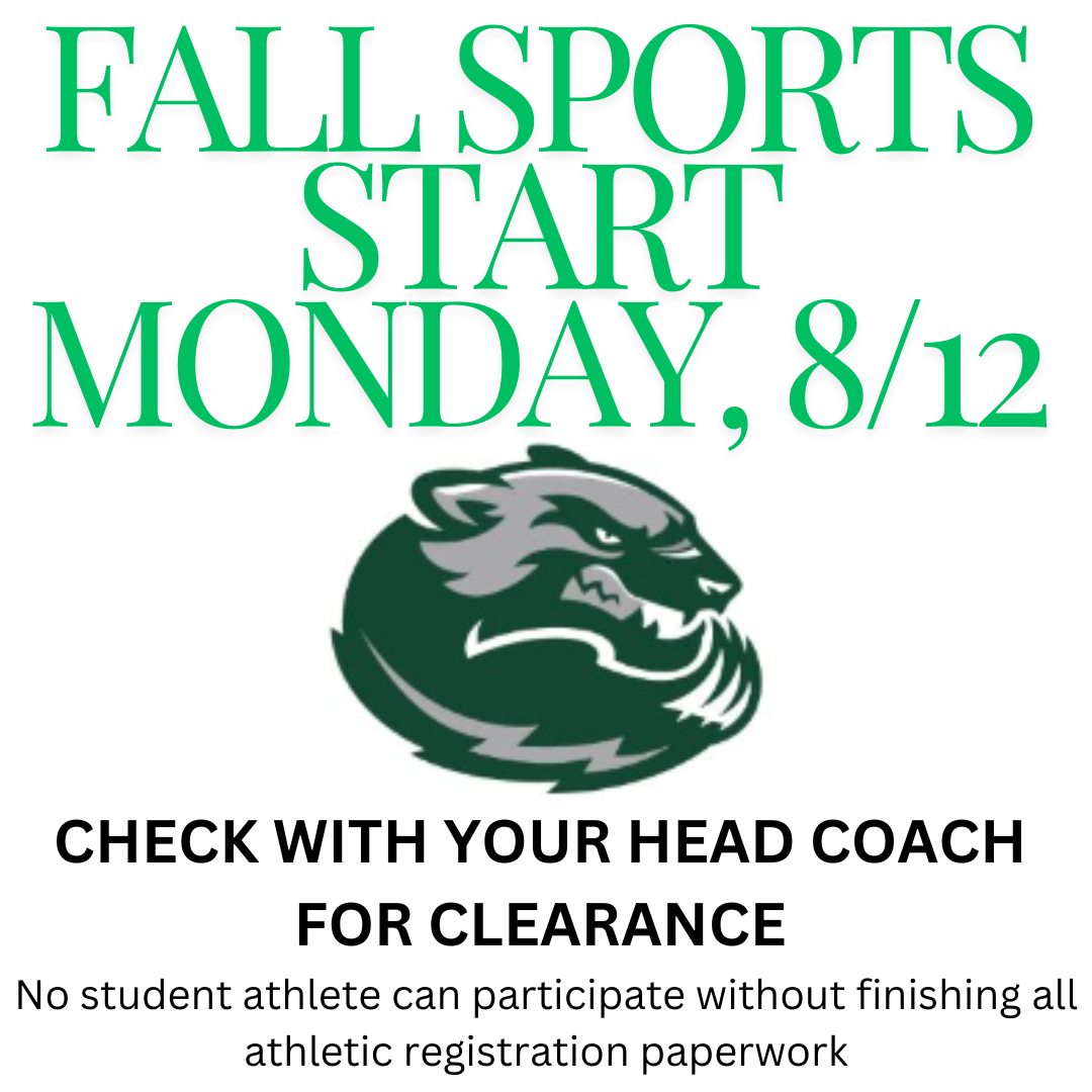 fall sports start monday, august 12 2024